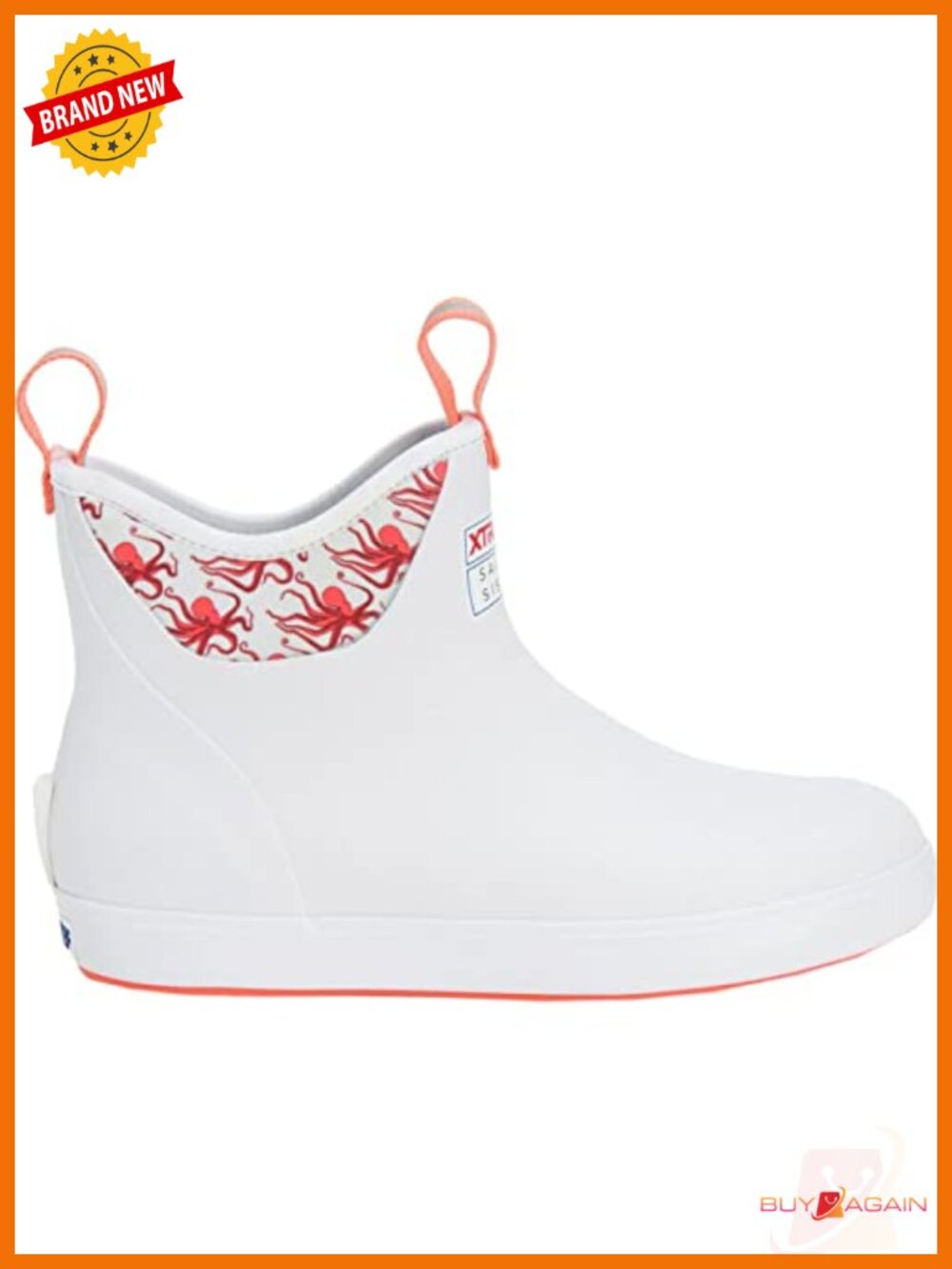 Waterproof Pull-On Ankle Deck Boots for Women Slip-Resistant Mesh Lining
